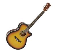 Single Cutaway Electro Acoustic Guitar by Gear4music SB-NearlyNew