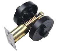 Single Cylinder Door Black Door Locks for Front Doors Zinc Alloy Entry Door Keyed Lock Exterior Bolt Interior Dead Bolt Lock