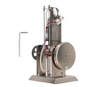 Single Cylinder Internal Combustion Engine Model Oxidation Resistant Educational Physics Experiment Teaching Engine Kit for Classroom Science Projects Stainless Steel Aluminum