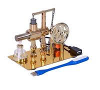 Single-Cylinder Steam Engine Model, Metal Stirling Engine with Exquisite Craftsmanship & Reliable Performance, Easy to Operate, Ideal for Science and Engineering Enthusiasts