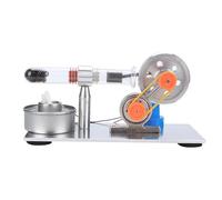 Single Cylinder Sterling Engine Model Steam Power Physics Science Teaching Tool for Friends Kids Family Stainless Steel