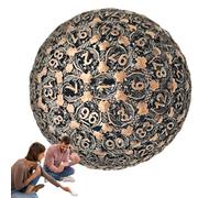 Single D100 Game Dice,Metal Polyhedral Game Dice | Small and Lightweight Board Game Toys for Serious Gamers and Collectors