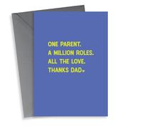 Single Dad Father's Day Card - Solo Parenting - Card For Dad