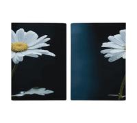 Single Daisy Flower Passport Holder Ultra Slim PU Leather Travel Document Organizer Compact Premium International US Passport Protector Cover for Women Men
