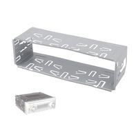 Single Din Radio Mount, Metal Universal Single Din Stereo Radio Replacement Installation Fitting Cage Kit Car Bracket Accessories for Car DVD Player