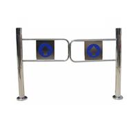 Single Direction Supermarket Entrance Door 90° Opening One-Way Swing Door for Supermarket Aisles Factory Pathways School Entrances (Silver) - 200 x 97 cm