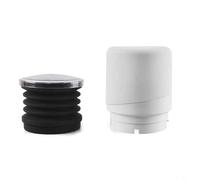 Single Dose Coffee Grinder For Hopper Tool with Silicone Lid and Blowing Bin for Cleaning and Dosing, Compatible with For Baratza Forte Models for Home and Cafe (ABS lid white)