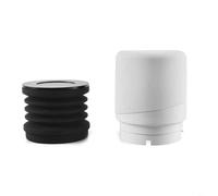 Single Dose Coffee Grinder For Hopper Tool with Silicone Lid and Blowing Bin for Cleaning and Dosing, Compatible with For Baratza Forte Models for Home and Cafe (Metal lid white)