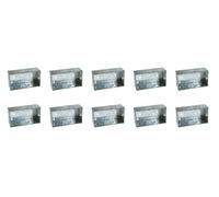 Single/Double Flush Electrical Metal Socket/Switch Back Boxes 25mm 35mm 45mm Wall Pattress (10, 2 Gang 25mm)