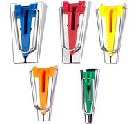 Single/Double Fold Bias Tape Maker Tool Kit Set,6MM/9MM/12MM/18MM/25MM Fabric Bias Tape Maker Tools 5 Sizes DIY Sewing Bias Tape Makers for Quilt Binding