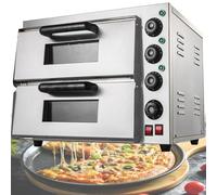 Single/Double Kitchen Oven,Indoor Pizza Maker,Commercial Pizza Drawer Toaster Oven,Stainless Steel Electric Pizza Oven,for Restaurant Home,SingleLayer