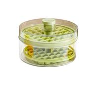 Single/Double Layer Ice Container Round Tray with Lid Easy to Demould Making Moulds Round Ice Container