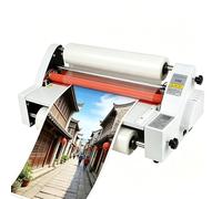 Single Dual Sided Thermal Laminating Machine, Hot and Cold Roll Laminator, No Bubbles, 700W, Adjustable Tension Knobs, for School Office Home Use
