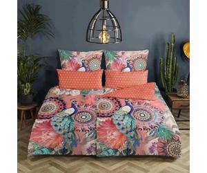 Single Duvet Cover 155 x 220 cm Cotton Satin No. 30362 Multi-Coloured