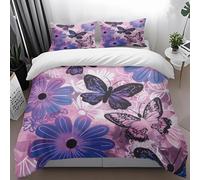 Single Duvet Cover Set Butterfly Duvet Sets Soft Bedding Microfiber Fluffy Duvet Cover Easy Care,Bedroom Quilt Cover Set,Duvet Set Boys,Duvet Covers Girls