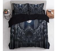 Single Duvet Cover Set Cartoon Animals Bedding Set|Easy-Use Zipper Closure, Includes 1 Matching Pillowcases, Durable Fade-Resistant A Fat Cat Praying For Blessings Microfibre Fabric 135x200cm