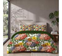 Single Duvet Cover Set Cartoon Animals Bedding Set|Easy-Use Zipper Closure, Includes 1 Matching Pillowcases, Durable Fade-Resistant A Fat Cat Praying For Blessings Microfibre Fabric 135x200cm