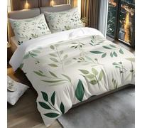 Single Duvet Cover Set Leaf Kingsize Bedding Sets,Duvet And Pillow Set,Soft Bedding Microfiber Fluffy,Bedroom Quilt Cover