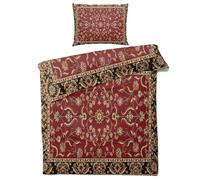Single Duvet Cover Set, Moroccan Bedding Set & Bedroom Decor, Ethnic Tribal Reversible Quilt Cover and Pillowcase, Soft Brushed Microfiber Easy Care Bed Set with Zipper Closure Q*-206