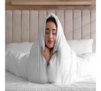 Single Duvet Quilt Protector Zippered Anti Allergy 54x78 inches Cover Soft Anti Dust Mite Bed Bug Safe Anti Microbial Non Slip Quiet Breathable Non Noisy