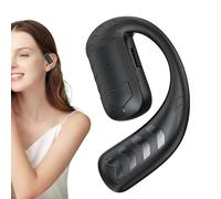 Single Ear Headphone - Wireless Driving Headset,Headset Earphones Driving Headphone Long Hours Talking Time for Cell Phones, Computer, PC, Online Meetings, Exercise