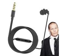 Single Earphone with Wired, Single Sided Earbud, Single Sided Single Ear Wired In-Ear Earbud, Noise Cancelling Earphone with Type C or 3.5 Silicone Earplug
