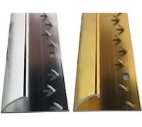 SINGLE EDGE CARPET TO CARPET THRESHOLD TRIM DOOR BAR METAL GRIPPER - SILVER, SIMBRASS, NICKEL, 900-1800, 2700mm (SINGLE EDGE NICKEL 1800mm)