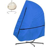 Single Egg Chair Cover, 600D Heavy Duty Waterproof Hanging Egg Chair with Waterproof Zipper, UV-Anti & Windproof for B&M & Aldi Swing Chair -- 190x115cm