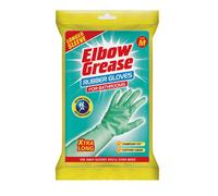 Elbow Grease Rubber Gloves for Cleaning Bathrooms (1 Pair - Size Medium)