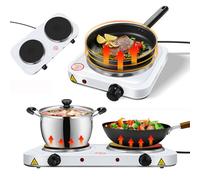 Single Electric Hot Plate - 5 Gear Heat Setting Camping Stove Electric Hob Portable Hob 1000W, Perfect for Small Space, Caravan, Holiday Homes - Easy to Use