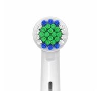 Single Electric Toothbrush Head, Compatible with Oral-B Replacement Round Heads, Suitable for Most Braun Oral-B Electric Toothbrushes, Designed for Deep Oral Cleaning and Plaque Removal (White)
