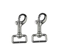 Single Ended Scuba Bolt Snap,Stainless Steel 316 Heavy Duty Single Ended Locking Swivel Snap Hook (Size:60MM, 2)