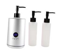 Single Essential Oil Bottle Heater LED Screen, Adjustable Lotion Warmer Heater, Quick Heating Oil Bottle Warmer Massage Essential Oil Warmer, Professional Massage Oil Heater for Salon Spa, Silver