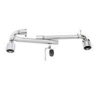 Single Exhaust Tip Stainless Steel Car Muffler Pipe For F20 F21 116i 118i 120i 2013 2014 2015 2016 Sport Tail Pipe Muffler(118i Silver)