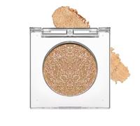 Single Eyeshadow, Golden Brown Pressed Powder Glitter Eyeshadows, Shiny Shimmering Waterproof Eye shadow Highly Pigmented Eye Shadows, Metallic Golden Eye Makeup for Party