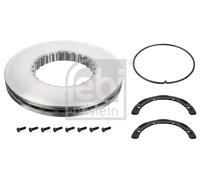 Single Febi 104671 Front Rear Brake Disc 434mm Vented Fits Renault 7300