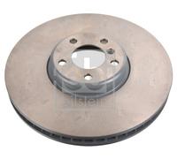 Single Febi 171459 Front Left Brake Disc 374mm Vented Fits Bmw 5 7
