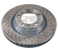 Single Febi 172937 Front Right Brake Disc 340mm Vented Fits Porsche 911