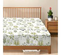 Single Fitted Sheet - Floral 100% Egyptian Cotton 400TC 30cm Depth