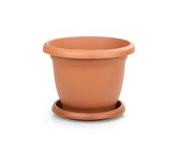(Single) Flower Plant Pot & Saucer. Round Planter. Multibuy