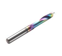 Single Flute Aluminum Milling Cutter Set, 10Pcs 3.175/4/5/6/8/10/12mm for Alu Plate End Mill, Precision Cutting Tool for Wood and Metalwork