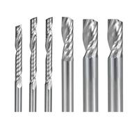 Single Flute Milling Cutter 3.175/4/5/6/8mm Shank Spiral CNC Router Bits Tungsten Carbide End Mill CNC Cutter for Woodworking(3.175x3.175x20x38mm)