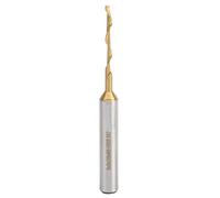 Single Flute Milling Cutter HSS M2, High - Speed Steel Flat End Mill for Smooth Aluminium Cutting, Coated Cutting, 3 x 8 x 25 x 80 mm, CNC Ground Precision Tool for