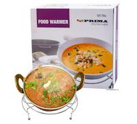 Single Food Dish Warmer Chafing Chrome Plate Burner Heat Warm Kitchen + 1 Free Candle Warming Food Plate Pot Cookware Accessory