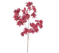 Single Fragrant Snow Artificial Floral Stem - Elegant 100 cm Long, Lifelike White Blossom for Home Décor, Event Arrangements, and Floral Designs (Red)