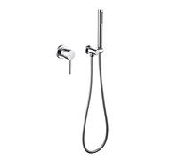 Single Function Tub Filler Faucet with Hand Shower, Tub Faucet Set Wall Mount Single Handle High Pressure Bathtub Faucet Set,chrome