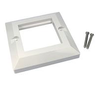 Single Gang Modular Wall Face Plate Frame-Blank Euro Module Data CAT6 25x50mm