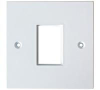 Single Gang Module Modular Frame 25X38mm Lj6C Wall Face Plate Cable Outlet Tv