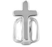 Single Gold Grillz Cultural Cross Design Teeth Jewelry for Rappers Stage Performance Hip Hop Accessory Edgy Unisex Gift