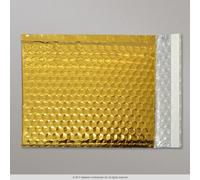 Single Gold Metallic Bubble Wrap Lined Padded Mailing Gift Envelope/Bag DVD Size
